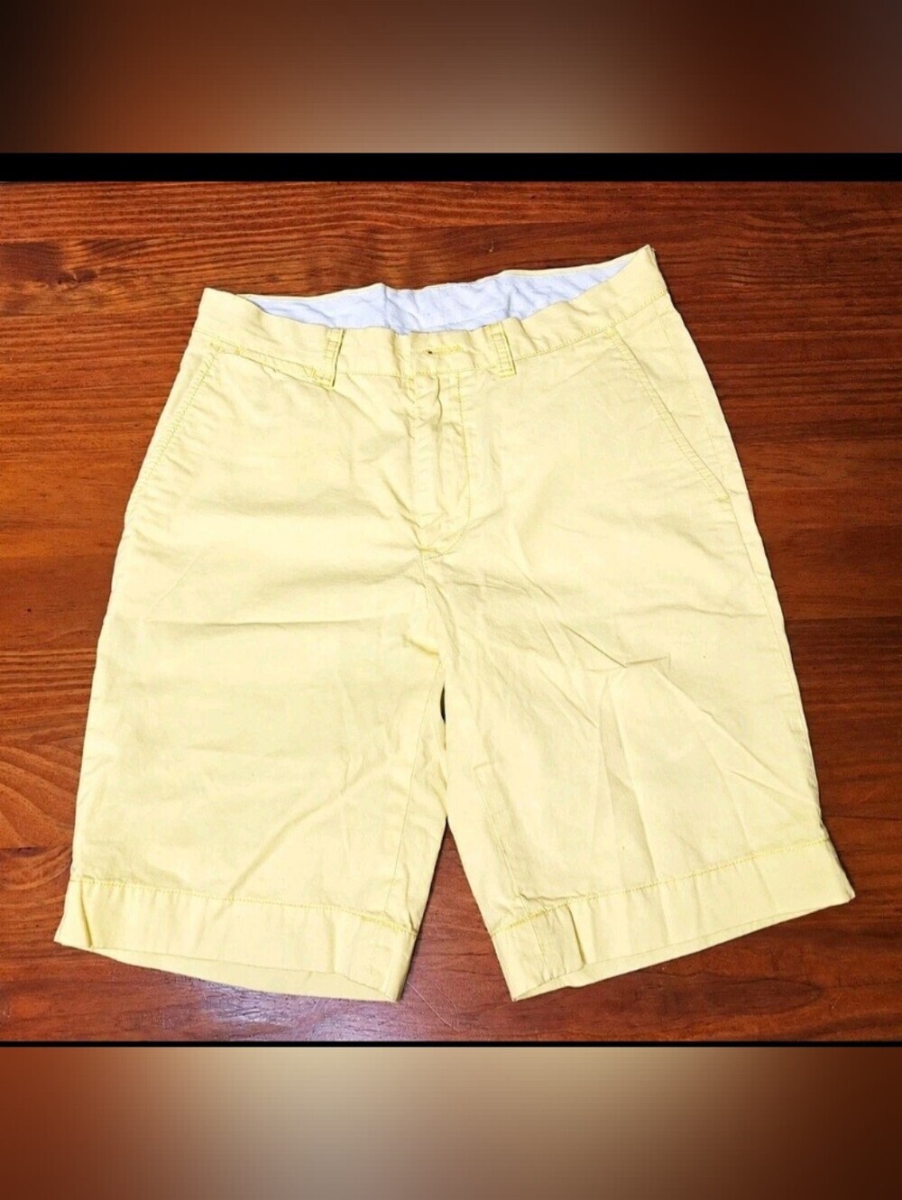 Polo Ralph Lauren Yellow Mens Chino Shorts Golf Casual Size 29!
